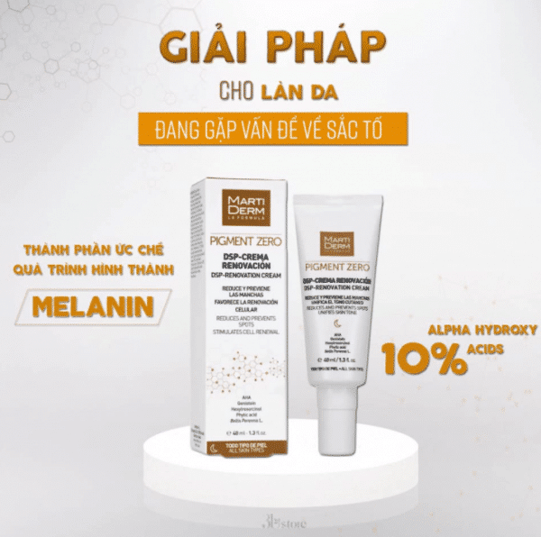 thành phần thành phần của Kem chống nắng trị đốm nâu Martiderm DSP Despigmenting Cream Facial SPF 50+
