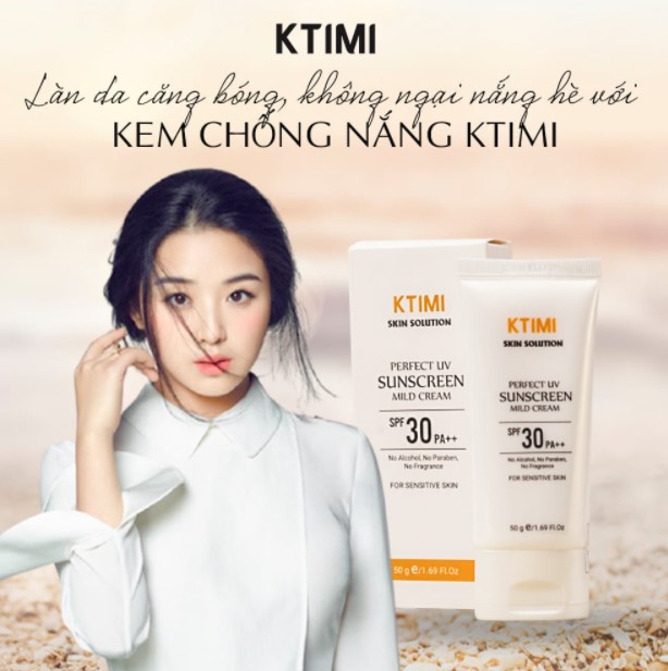 Công dụng của Ktimi Perfect UV Sunscreen Mild Cream SPF30 PA++