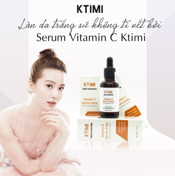 Cȏng dụng dưỡng trắng da KTIMI Vitamin C Serum