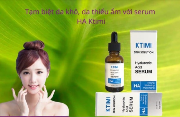 Tạm biệt da khô, da thiếu ẩm Serum dưỡng ẩm KTIMI Hyaluronic Acid