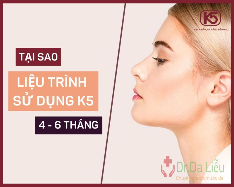 liệu trình sử dụng kem trị nám k5