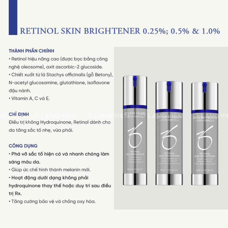 Zo retinol skin brightener 1 Giá bao nhiêu Zo retinol 1 có tốt