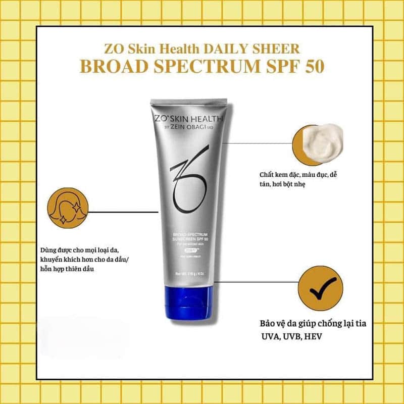 zo skin health broad spectrum sunscreen spf 50