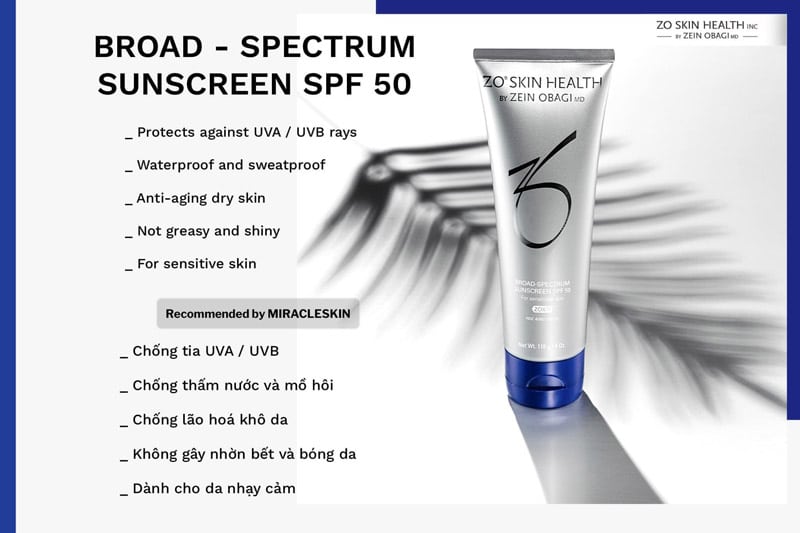 Kem chống nắng Zo SPF 50 | Zo Skin Health Broad-Spectrum SPF 50 - Dr.Da liễu của bạn