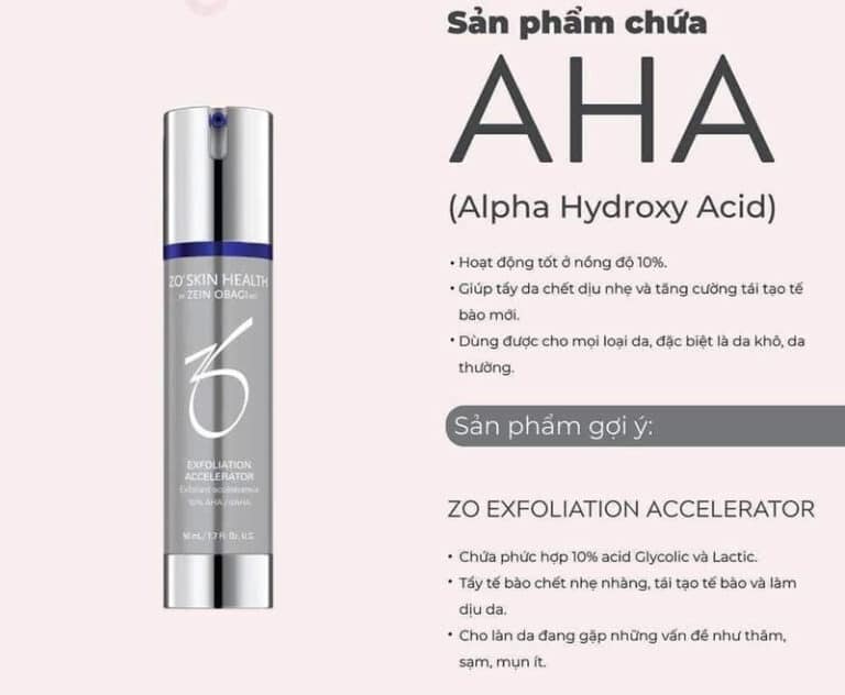 Zo exfoliation accelerator Kem tẩy tế bào chết Zo AHA 10 Dr.Da