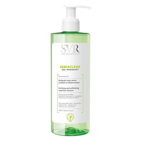 SVR Sebiaclear Gel Moussant | Sữa rửa mặt Svr 400ml; 200ml - Hình ảnh 2