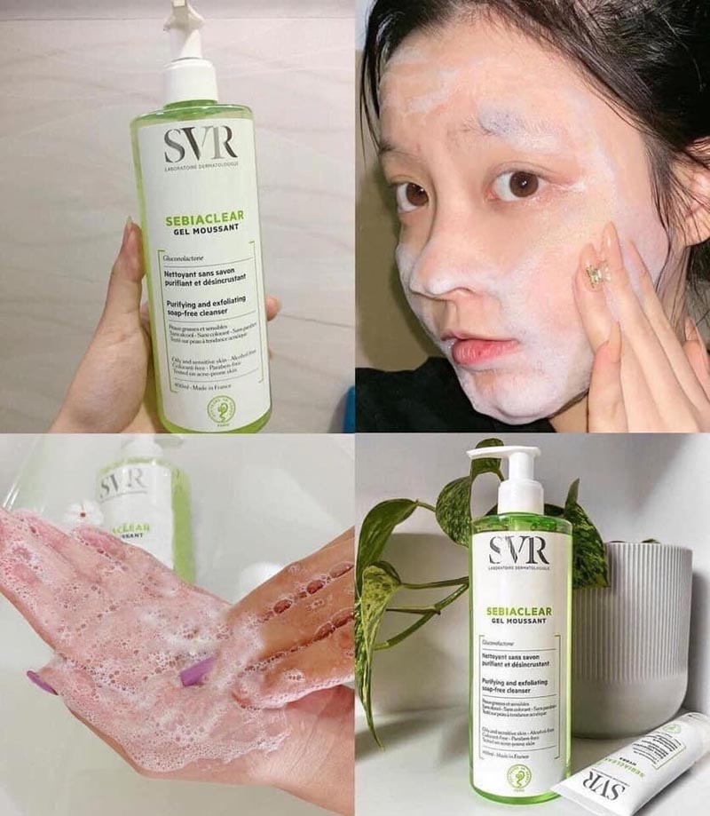 sữa rửa mặt svr cho da dầu mụn