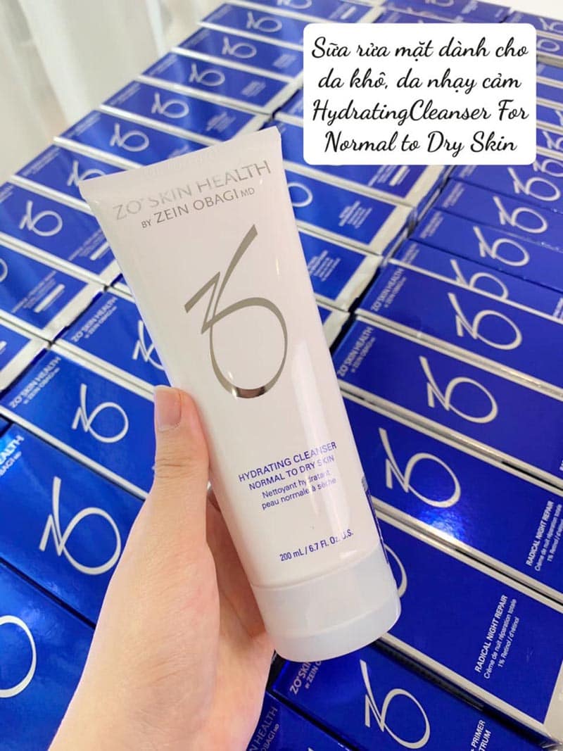 zo skin health hydrating cleanser normal to dry skin