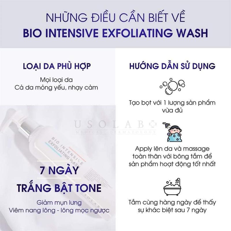Usolab Bio intensive exfoliating wash