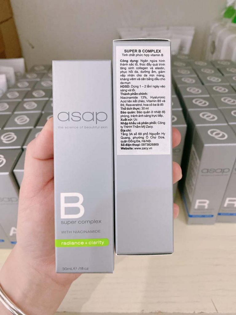 Asap B Super Complex Tinh chất dưỡng trắng, trẻ hóa da Dr.Da liễu của bạn