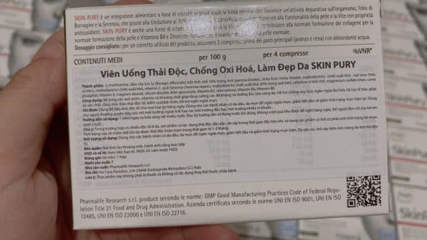 Skin Pury | Viên uống thải độc, làm đẹp da SkinPury - Hình ảnh 2