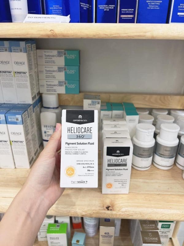 Kem chống nắng Heliocare pigment | Heliocare 360 pigment solution fluid SPF 50+ - Hình ảnh 3