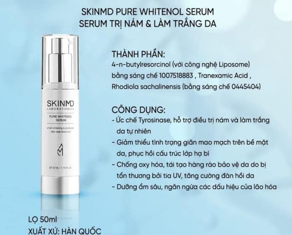 Skinmd Laboratories Pure Whitenol Serum