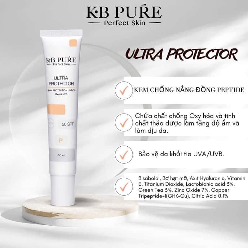 Kem chống nắng tăng cường KB Pure Ultra Protector SPF 50