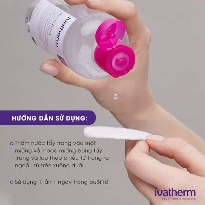 Nước tẩy trang Ivatherm Rosederm