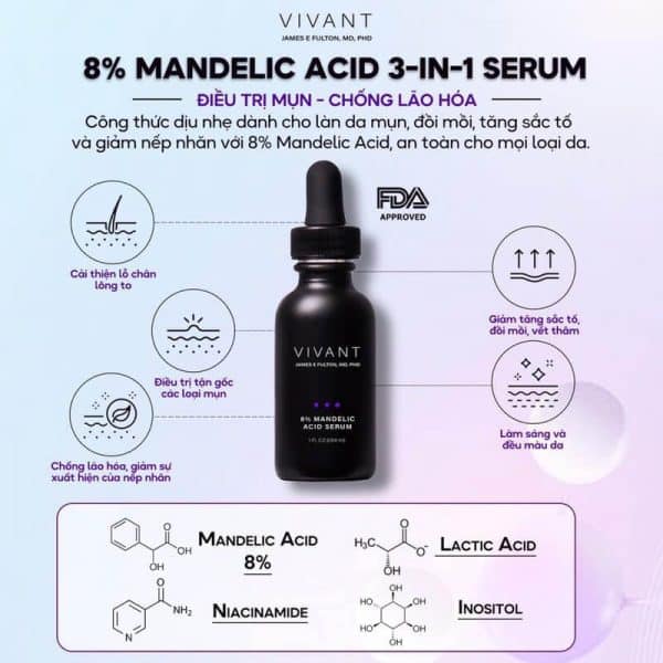 Vivant 8% Mandelic Acid serum - Hình ảnh 2