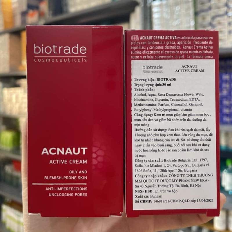 Biotrade Acnaut Active Cream có hiệu quả trong bao lâu?
