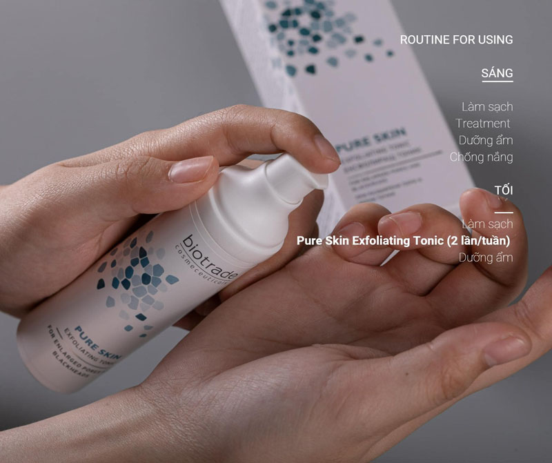 Nước hoa hồng trẻ hóa Biotrade Pure Skin Exfoliating Tonic Dr.Da liễu của bạn