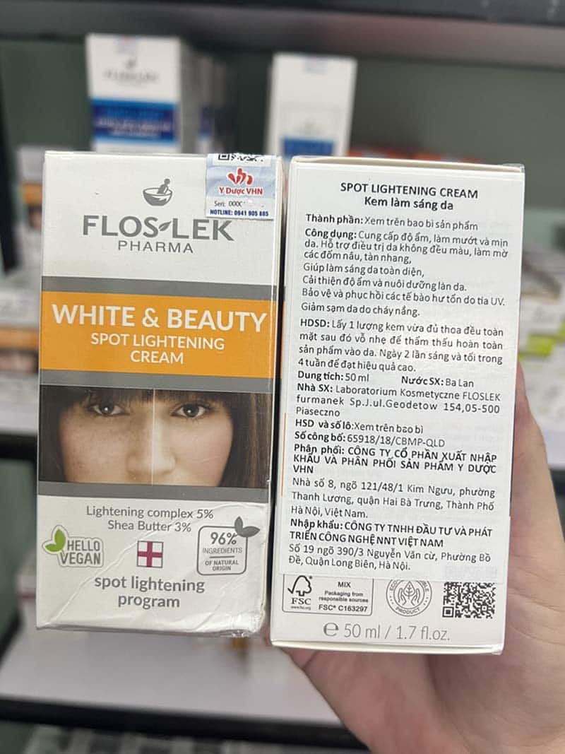 Floslek white & beauty spot lightening cream