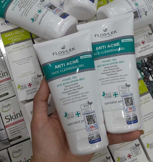 Sữa rửa mặt Floslek Anti Acne Face Cleansing Gel - Hình ảnh 2