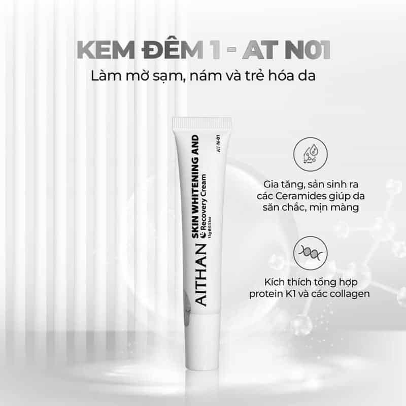Kem đêm Aithan Skin Whitening And Recovery Cream AT-N-01
