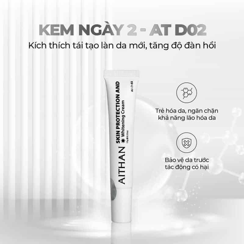 Kem ngày Aithan Skin Protection And Whitening Cream AT-D-02