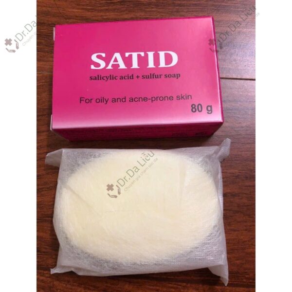 Xà phòng Satids trị mụn chính hãng - Dr Da Liễu